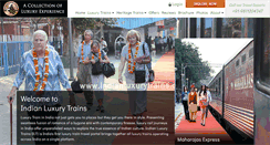 Desktop Screenshot of indianluxurytrains.com